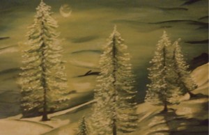 Creative pursuits: One of Sunita Sreedharan’s oil paintings.