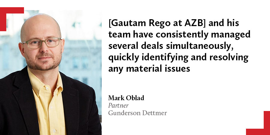 Mark Oblad, Gunderson Dettmer