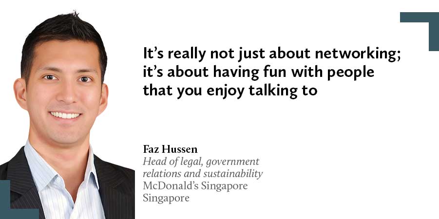 Faz Hussen, McDonald’s Singapore