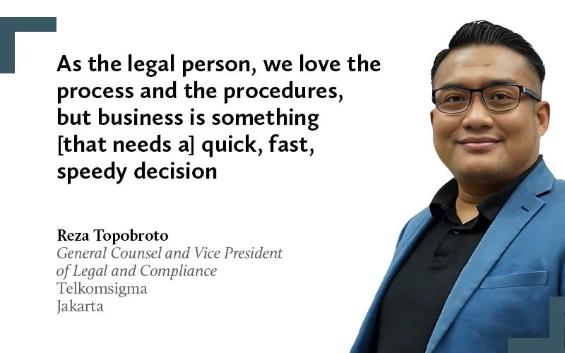 Reza Topobroto, Telkomsigma