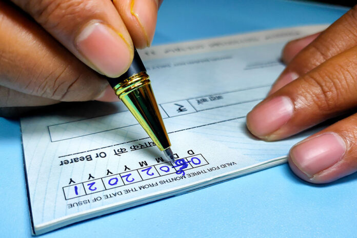 dishonored cheques liability