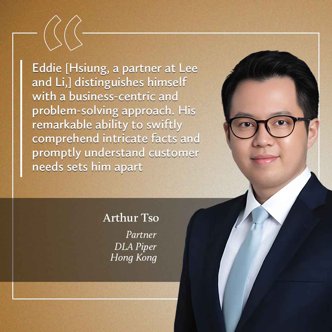 Arthur Tso, DLA Piper Quote
