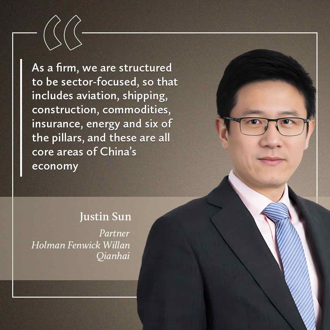 Justin Sun, Holman Fenwick Willan