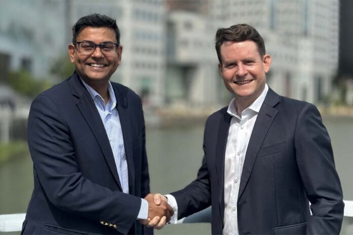 From left- Peter Doraisamy, managing partner of PDLegal, and Andrew Lee, managing partner of Hill Dickinson’s Singapore office.