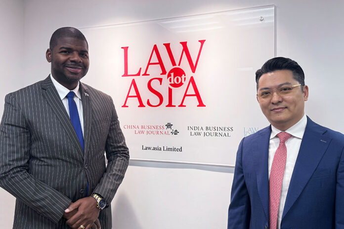 BVI Premier Wheatley visits Law.asia office